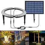 Solar-Powered LED Outdoor Tree Uplight Ring