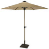 Solar-Powered Lighted Patio Umbrella