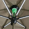 Solar Powered Patio Umbrella - Shade by Day and Light at Night