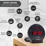 Sonic Bomb - Dual Extra Loud Alarm Clock and Powerful Bed Shaker