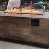 Sound Reactive Fire Pit Table w/ Integrated Speakers and LED Lighting