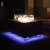 Sound Reactive Fire Pit Table w/ Integrated Speakers and LED Lighting