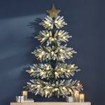 Space-Saving Pre-Lit Wall-Hanging Christmas Tree