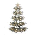 Space-Saving Pre-Lit Wall-Hanging Christmas Tree