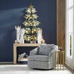 Space-Saving Pre-Lit Wall-Hanging Christmas Tree