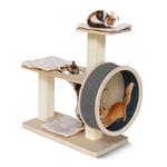 Spinning Exercise Wheel Cat Tree