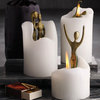 Spirit Candles Hide Bronze Sculptures Inside