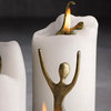 Spirit Candles Hide Bronze Sculptures Inside