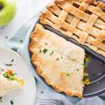 Split Decision Pie Pan - Bake Two Different Pies in One Pan!