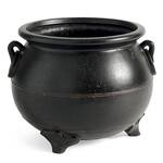 Spooky Black Cauldron Planter