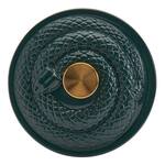 Spooky Enameled Cast Iron Dutch Oven with Green Snake Lid