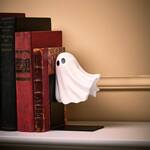 Spooky Floating Ghost Bookends