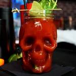 Spooky Glass Skull Mason Jars