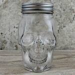Spooky Glass Skull Mason Jars