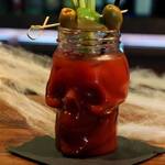 Spooky Glass Skull Mason Jars