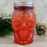 Spooky Glass Skull Mason Jars