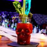 Spooky Glass Skull Mason Jars