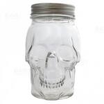 Spooky Glass Skull Mason Jars