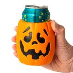 Spooky Halloween Pumpkin Foam Beer Can Holder