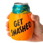 Spooky Halloween Pumpkin Foam Beer Can Holder