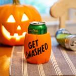 Spooky Halloween Pumpkin Foam Beer Can Holder