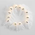 Spooky Lit Ghosts Wreath