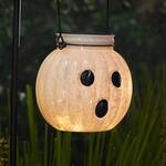 Spooky Mercury Glass Ghost Solar Pathway Lanterns with Metal Stakes