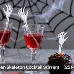Spooky Skeleton Arm Cocktail Swizzle Sticks / Stirring Bones