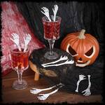 Spooky Skeleton Arm Cocktail Swizzle Sticks / Stirring Bones