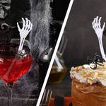 Spooky Skeleton Arm Cocktail Swizzle Sticks / Stirring Bones