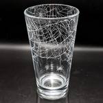 Spooky Spider Webs Engraved Pint Glass