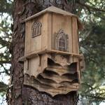 Spooky Wooden Castle Bat House - Attract Beneficial Bats To Your Yard