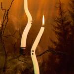 Squiggly Ghost Taper Candles