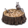 Squirrel on a Tree Stump Nut Bowl