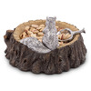 Squirrel on a Tree Stump Nut Bowl