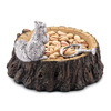 Squirrel on a Tree Stump Nut Bowl