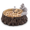 Squirrel on a Tree Stump Nut Bowl