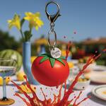 Squishy Tomato Keychain Charm / Stress Ball