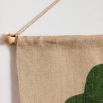 St. Patrick's Day Rustic Burlap Four-Leaf Clover Pendant / Banner