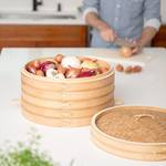Stackable Bamboo Root Vegetable Storage Basket