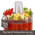 Stackable Double Drink Dispenser Tower With Party Top Lid