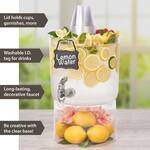 Stackable Double Drink Dispenser Tower With Party Top Lid