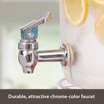 Stackable Double Drink Dispenser Tower With Party Top Lid