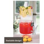 Stackable Double Drink Dispenser Tower With Party Top Lid