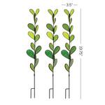 Stained Glass Plant Leaf Stakes