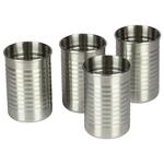 Stainless Steel Shot Glasses Shaped Like Little Tin Cans