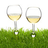 Staked Outdoor Wine Glasses