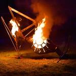 Star Wars Crashed TIE Interceptor Fire Pit / Metal Art