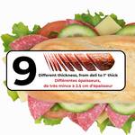 Starfrit Manual Deli Slicer - Slices Meats, Cheeses, Breads, and More