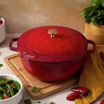 Staub Enameled Cast Iron French Oven Pot - Lunar New Year Snake Lid